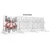 Soporte para 36 bicicletas Free Stand Two Sides 36