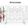 Soporte para 36 bicicletas Free Stand Two Sides 36