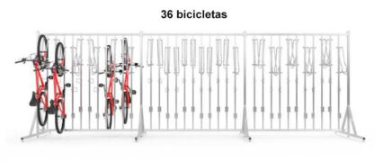 Soporte para 36 bicicletas Free Stand Two Sides 36