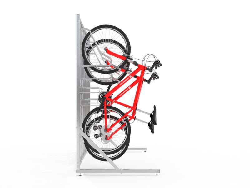 Stryser Soporte Bicicletas suelo Aparcamiento Vertical con fijación de  rueda almacenamiento compacto, sin dañar las paredes (3 puntos de apoyo)